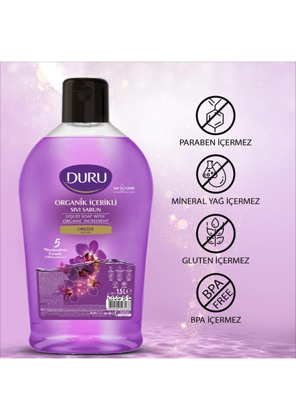 Sıvı Sabun Orkide 1,5 lt x 2 Adet modelleri
