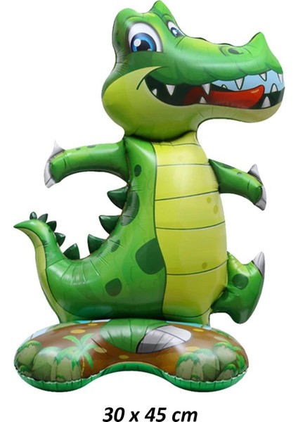 Ayaklı Timsah Folyo Balon Dik Durabilen Masa Üstü Boy 45CM fiyatları