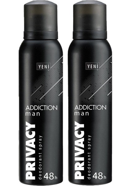 Addiction Deodorant Men 150 ml x 2 Adet