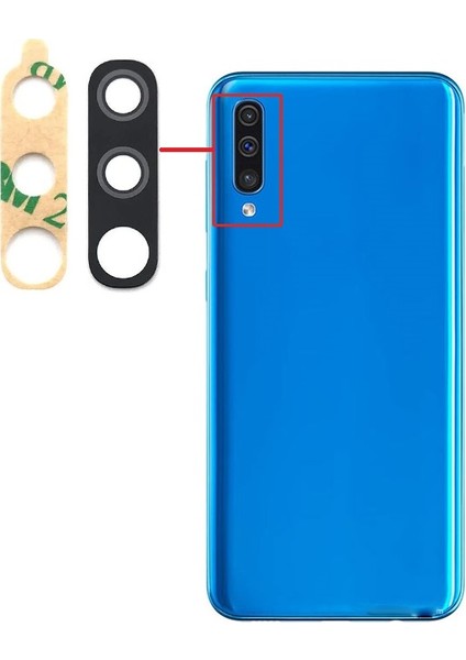 Samsung Galaxy A50 Uyumlu Kamera Lensi Cam SM-A505F