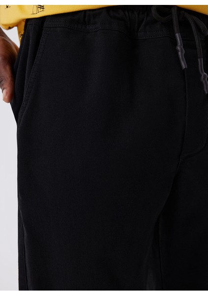 Normal Bel Jogger Siyah Erkek Chino Pantolon 241 Lcm 221011 Jogger Sıyah fırsatları