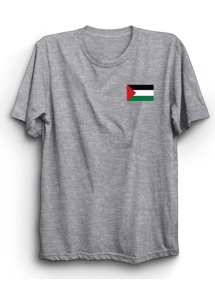 Palestinian Flag, Mini Logo, Filistin Bayrağı Küçük Logo Tişört