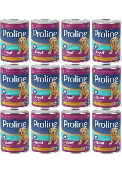 Pro Line Proline Dana Etli Yetişkin Köpek Konservesi 395 gr