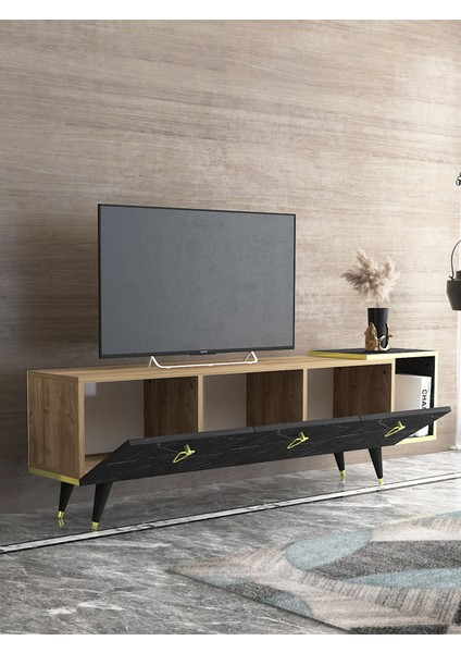 AR-12086 Agnus Tv Ünitesi Ceviz / Siyah Mermer fiyatları