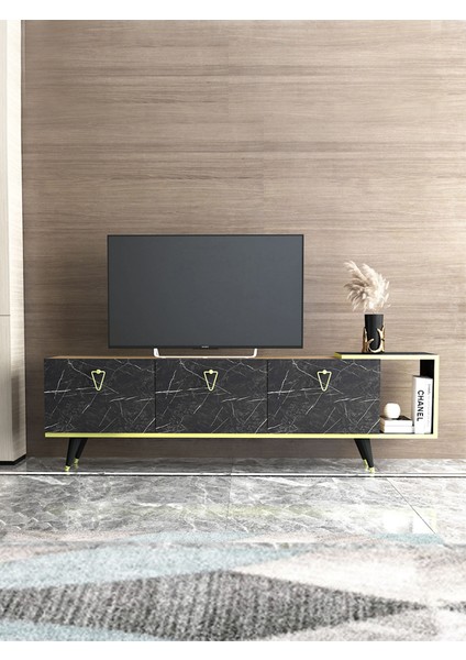 AR-12086 Agnus Tv Ünitesi Ceviz / Siyah Mermer modelleri