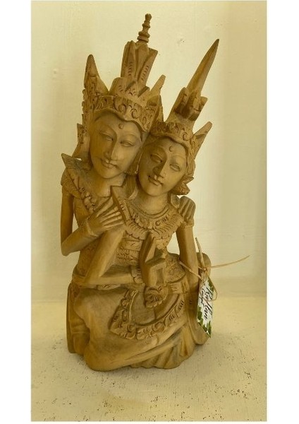 Şiva Shiva Hint Bereket Tanrısı El Işi Ahşap Biblo Feng Shui Ikili