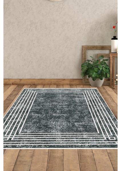 Dijital Salon Halısı Trend Keçe Kaymaz Taban Modern Shelbi Gri fiyatları
