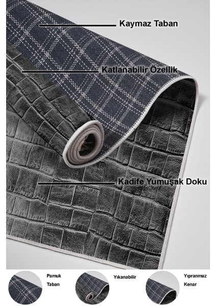 Dijital Salon Halısı Star Pamuk Kaymaz Taban Modern Blaithin Gri indirimleri