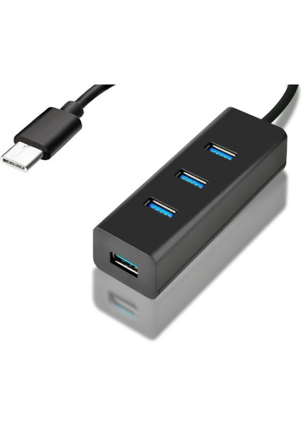 Telefon Tablet Notebook USB Çevirici Type-C USB Çevirici Hub 4 Port USB 3.0 USB Dönüştürücü 4 Port  Hub