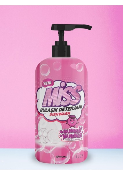 Bulaşık Deterjanı 1 lt - Bubble Gum Kokulu