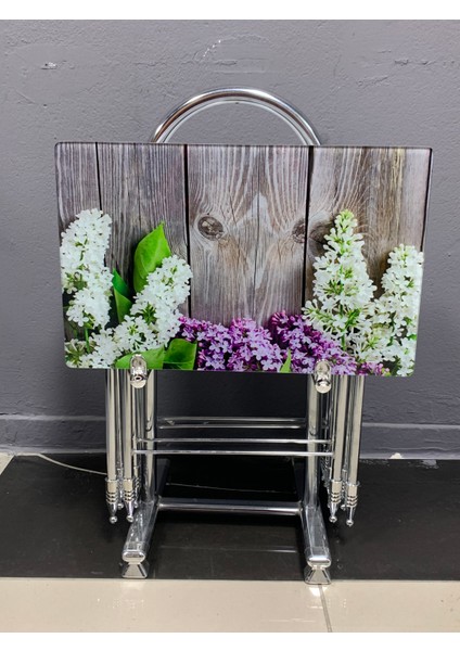 Camlı Çanta Sehpa, Sehpa, Zigon, 4lü Zigon, Çanta Sehpa, 4lü Sehpa