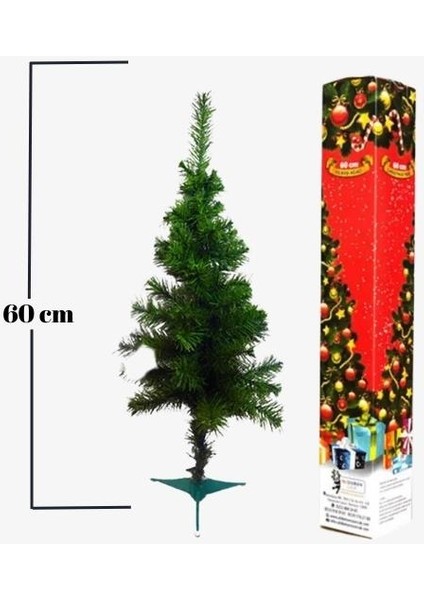 Yılbaşı Çam Ağacı 60 cm 75 Dallı Noel Ağacı NVL0160