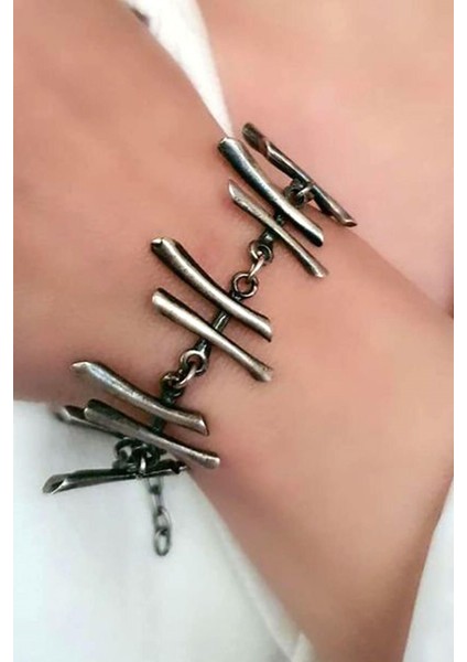 el işi tasarım gümüş bileklik