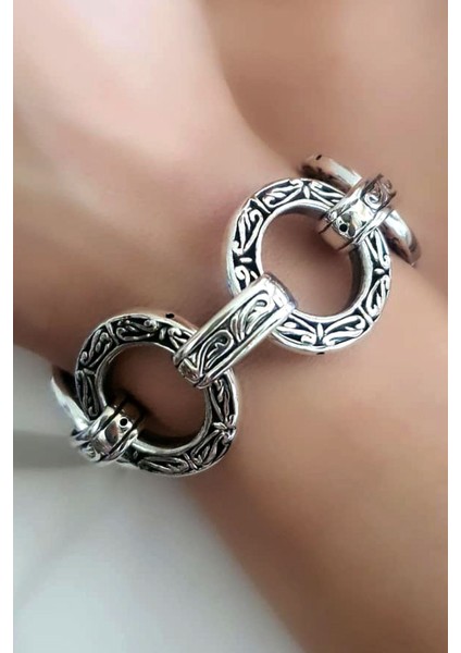 Tasarım 925 ayar gümüş lüks bileklik