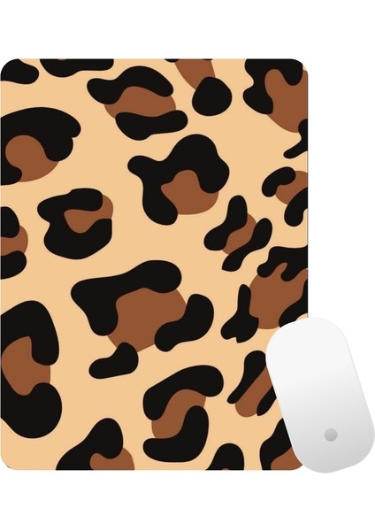 Leopar Desenli Baskılı Mouse Pad