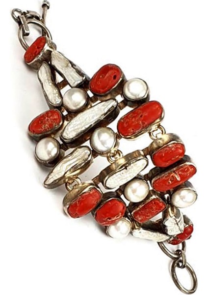 Mercan taşlı barok incili tasarım el isi lüks bileklik fiyatları