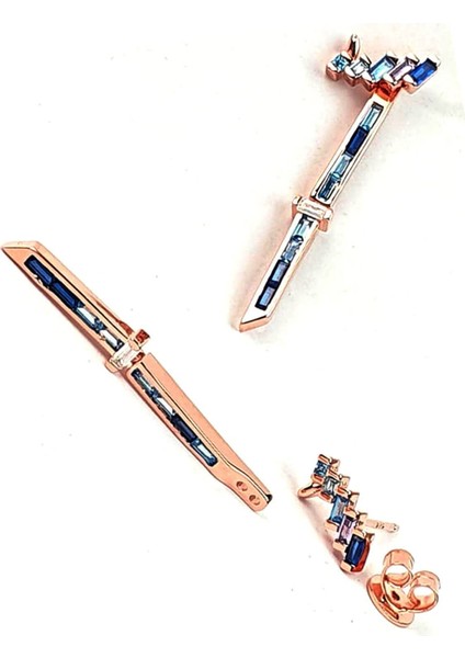 Italyan tasarımı gümüş rose lüks ear cuff kupe fiyatları