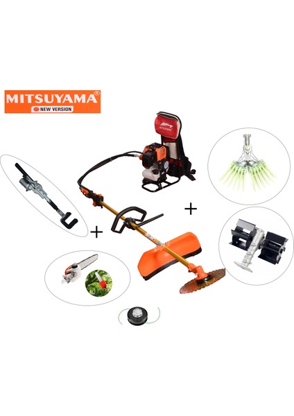 Japon Sırt Tırpan + Zeytin Hasat +Fındık Silkeleme +Dal Budama + Çapa Makinesi 4.2kw 5,7hp