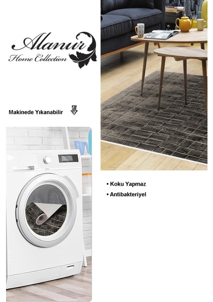 Dijital Salon Halısı Trend Keçe Kaymaz Taban Modern Blaithin Bej modelleri