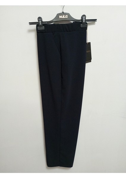 Büyük Beden Enine Boyuna Likralı Scuba Krep Kumaş Çımalı Klasik Anne Pantolon