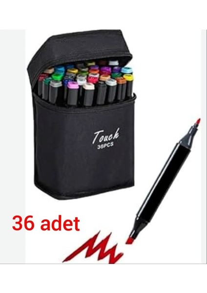 Çilek Home Avm Çilekhomeavm 36’lı Çift Uçlu Touch Marker Art Tasarım Kalem Seti Ithal Ürün TOUCHMARKER36 TOUCH36