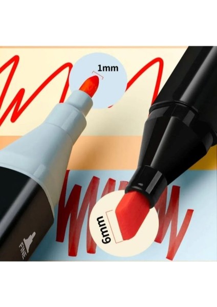 Çilek Home Avm Çilekhomeavm 36’lı Çift Uçlu Touch Marker Art Tasarım Kalem Seti Ithal Ürün TOUCHMARKER36 TOUCH36