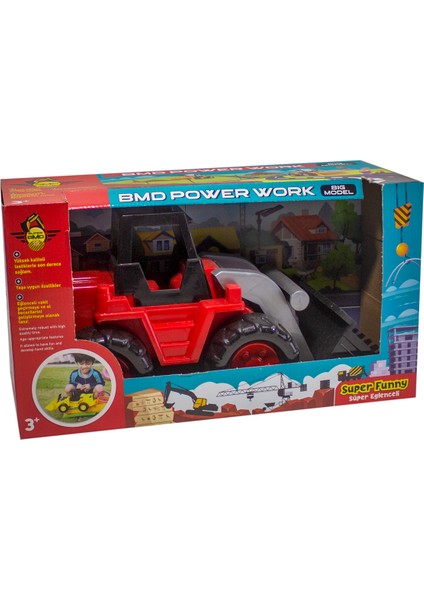 Kepçe Oyuncak Kepçe Dozer Kırmızı 40 cm fırsatları