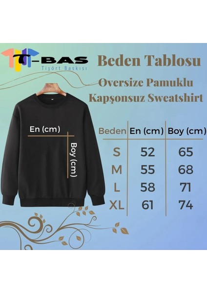 Yılbaşı Sweatshirtü, Noel Sweatshirtü Unisex Siyah Içi Pamuklu, Yıl Başı Kostümü, Yeni Yıl