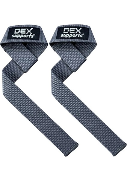 Ağırlık Kaldırma Kayışı Fitness Crossfit ( Lifting Straps ) 2' Li Paket Gri