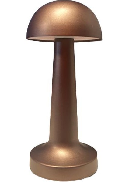 Forlife Dekoratif Şarjlı LED Masa Lambası Bronz FL-8080