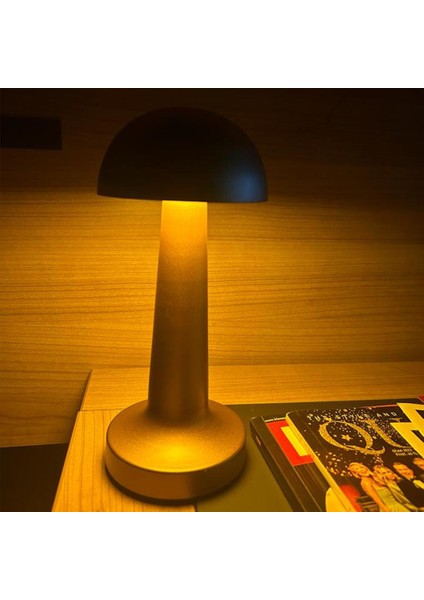 Forlife Dekoratif Şarjlı LED Masa Lambası Bronz FL-8080
