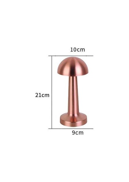 Forlife Dekoratif Şarjlı LED Masa Lambası Bronz FL-8080