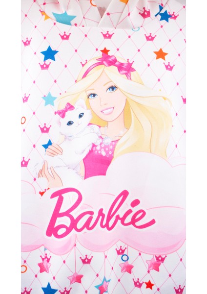 Kapüşonlu Barbie Desenli Kız Çocuk Sweatshırt