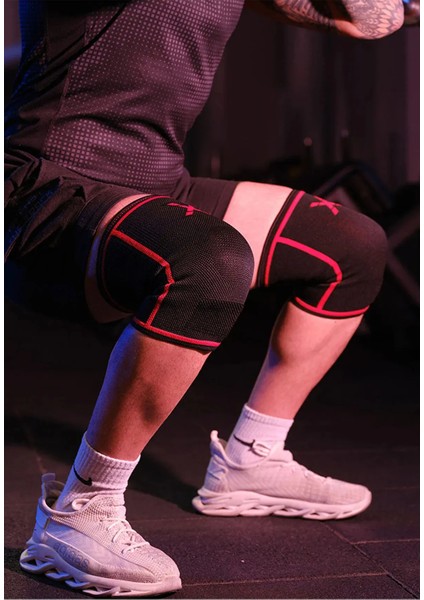 Ağırlık Kaldırma Kayışı Lifting Straps+Fitness Sporcu Dizlik Knee Sleeve 2'li Set