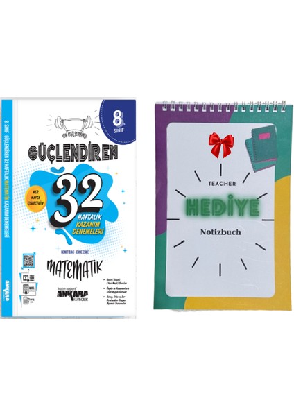 Yeni Müfredat 8.Sınıf 2024 Matematik 32 Haftalık Kazanım Denemeleri