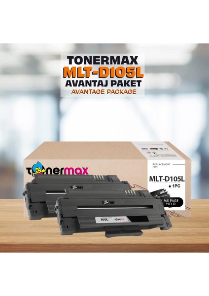 Samsung ML-2580N Muadil Toner 2'li Avantaj Paket / MLT-D105L / ML2580N