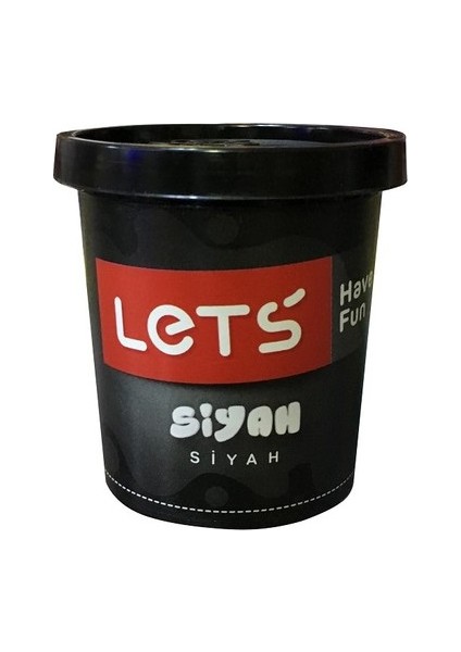 Lets Tek Renk Oyun Hamuru Siyah 150 Gram