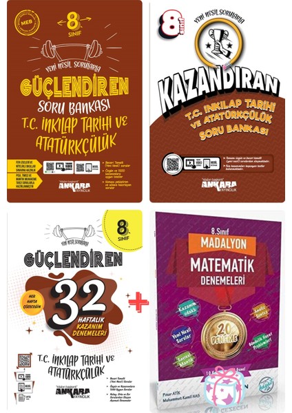 Yeni Müfredat 8.Sınıf LGS T.C. Inkılap Tarihi Nesil Soru Güçlendiren -Kazandıran+32 Hafta Set