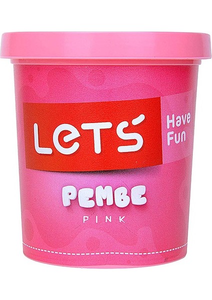 Lets Tek Renk Oyun Hamuru Pembe 150 Gram