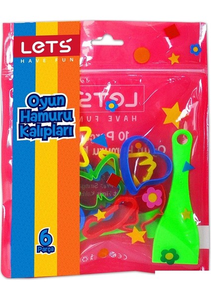Lets Oyun Hamuru Kalıpları 6 Parça