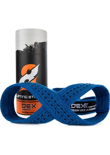 Ağırlık Kaldırma Kayışı 8 Loop Lifting Straps Limited Edition Mavi 2'li Paket