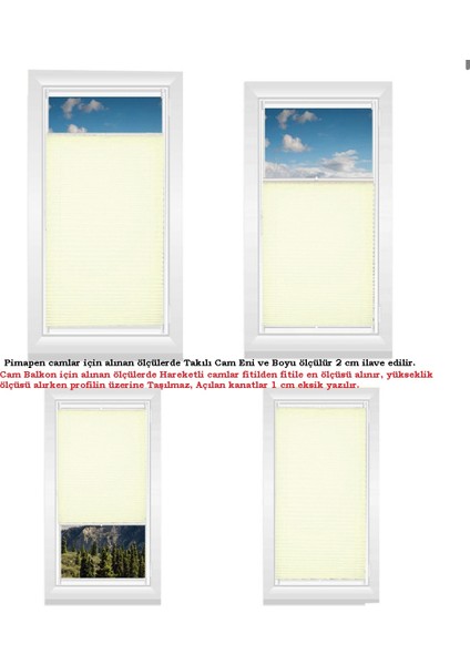 Omar - Plicell Vidalı Cam Balkon Perdesi (Kasa Rengi Seçenekli) fırsatları
