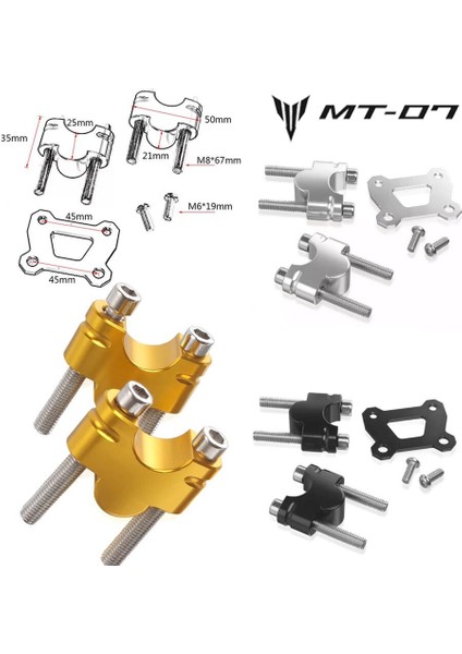 Mt-Fz-07 Xsr 700 Direksiyon Yükseltme Aparatı Riser