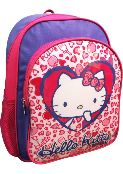 Hello Kitty Pembe Mor Kız Çocuk Iki Bölmeli Okul Çantası