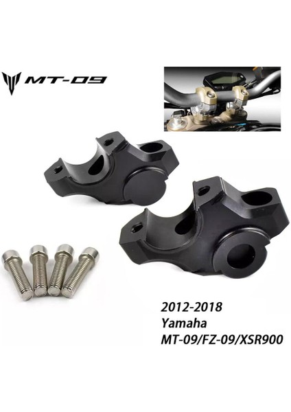 Mt-Fz-09 Xsr 900 2012-2018 Direksiyon Yükseltme Riser Siyah