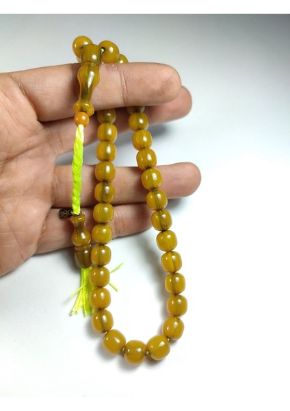 Muhammed Dabbas Usta Işi (Imzası Gümüştür) Imzalı Sıkma Kehribar 3600 fırsatları