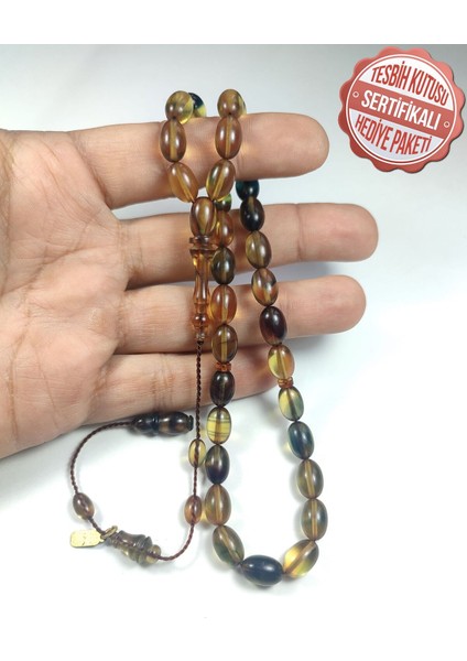 Mesut Elma Usta Işi Imzalı Mühürlü Ateş Kehribar Sertifikalı 3413 fırsatları