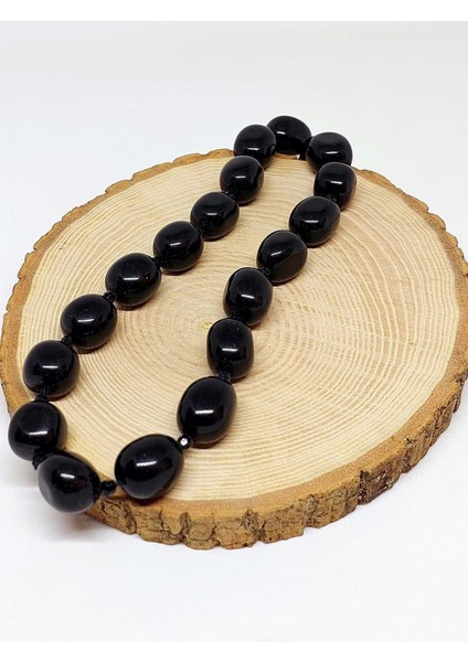 Obsidyen Taşı Şekilli Dizi (44605)