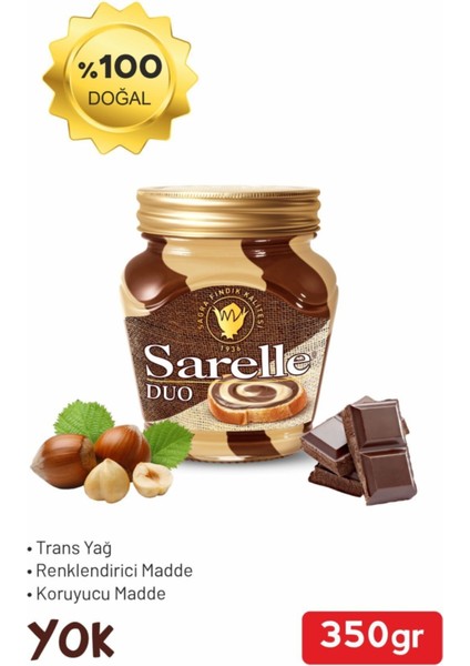 Duo Sütlü Kakaolu Fındık Kreması 350 G (2 Adet)