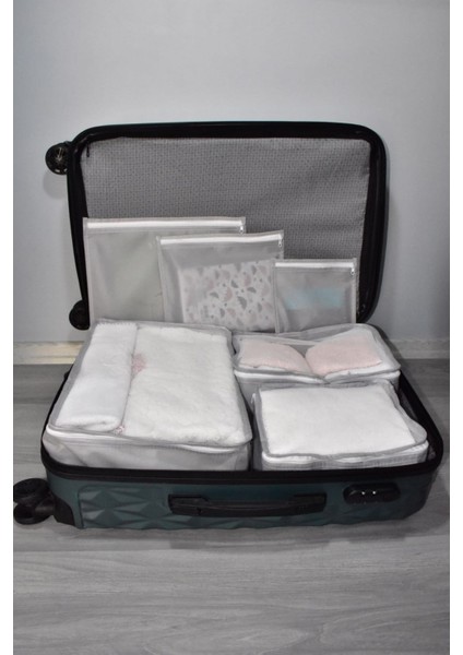 Fine Cleangri 6' Lı Set Bavul Organizer Valiz Düzenleyici Bavul Içi Çantası Düzenleyici modelleri